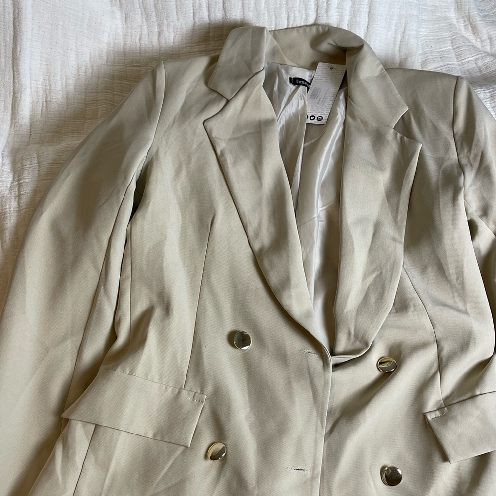 Tan Blazer and Pant Set